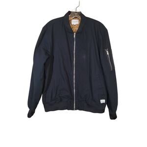 Five Four Men's Full Zip Ripstop Quilted Lining Jacket Outdoorsy Black Medium